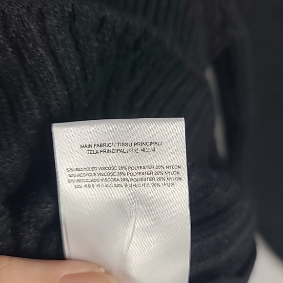 NWT Apparis Anderson Ribbed Button Up Cardigan Knit Black Size Small Retail $245 - Picture 8 of 9